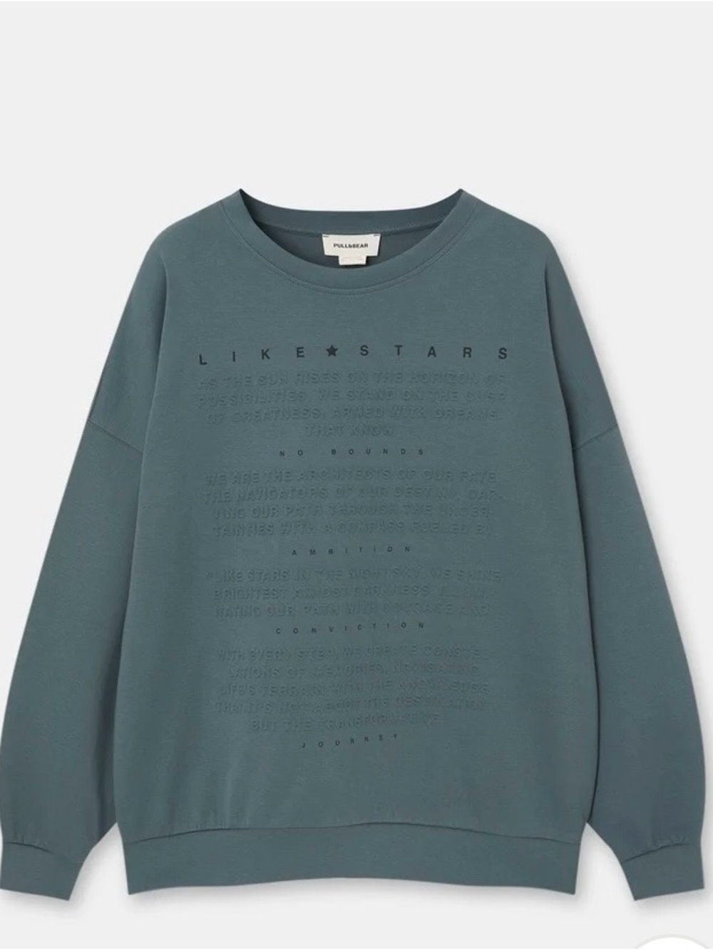 Pull&Bear Embossed sweatshirt interlock